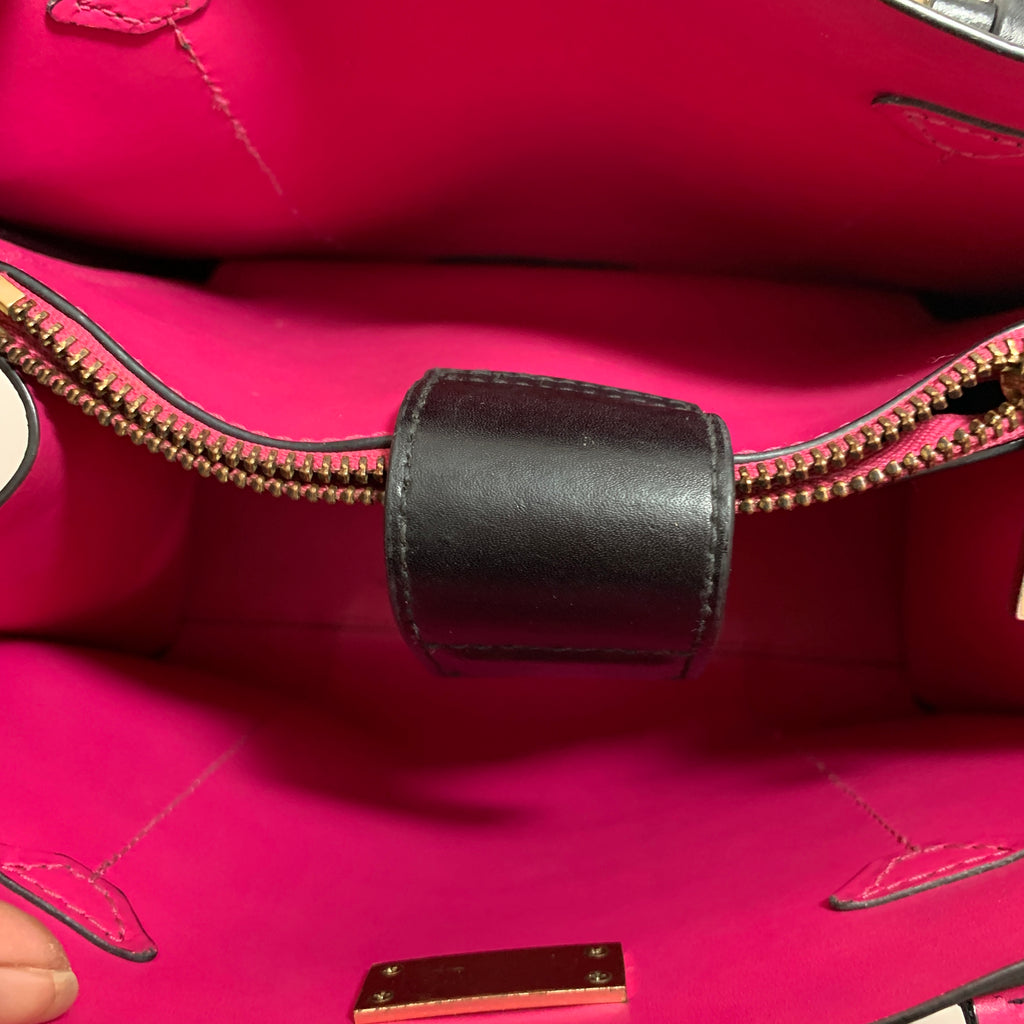 Kate Spade Small 'Elodie' Black Leather Satchel | Pre Loved |