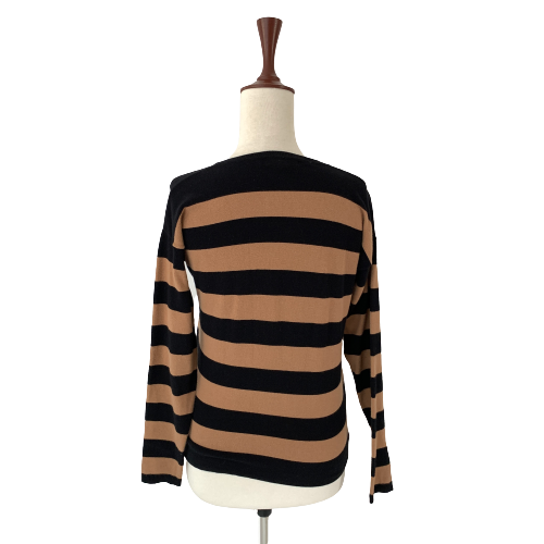 Mango Brown & Black Striped Sweater | Gently Used |