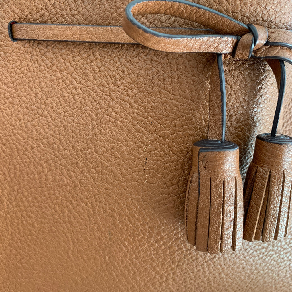 Kate Spade Tan Leather Hayes Street Isobel Satchel | Pre Loved |