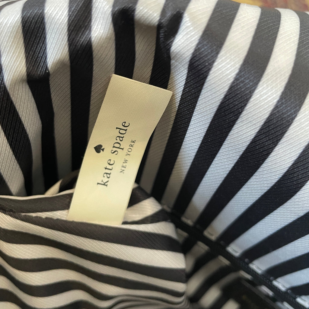 Kate Spade Black Pebbled Leather Foldover Crossbody Bag | Pre Loved |