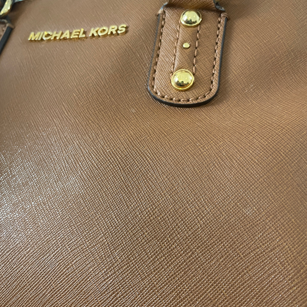 Michael Kors Brown Leather Satchel | Gently Used |