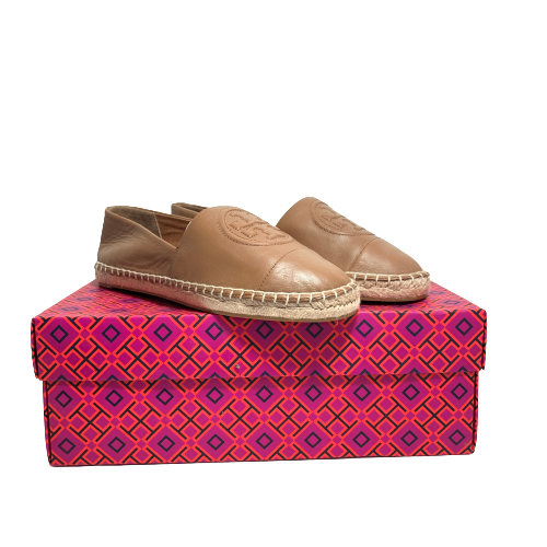 Tory Burch Tan Leather Espadrilles | Brand New |