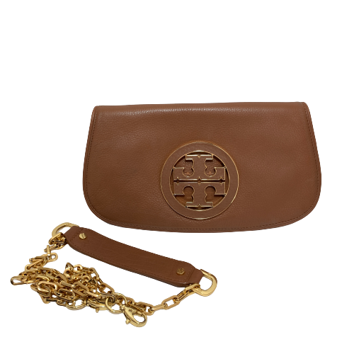 Tory Burch Tan Reva Convertible Clutch | Pre Loved |