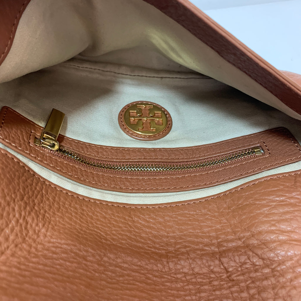 Tory Burch Tan Reva Convertible Clutch | Pre Loved |