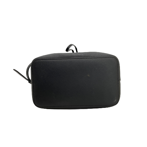 Michael Kors 'Suri' Black Leather Bucket Messenger Bag | Gently Used |