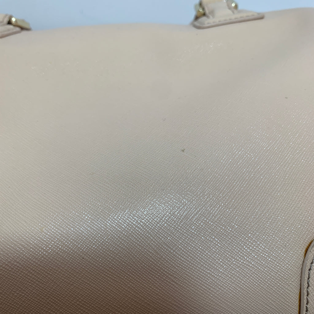 Tory Burch Nude Pink Bowling Bag Tote | Pre Loved |