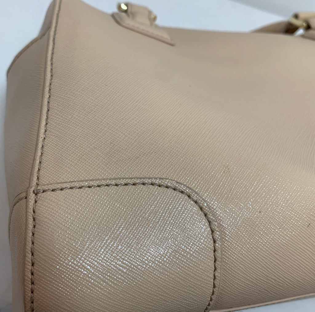 Tory Burch Nude Pink Bowling Bag Tote | Pre Loved |