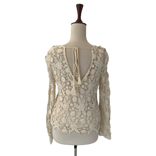 ZARA Cream Lace Top | Gently Used |