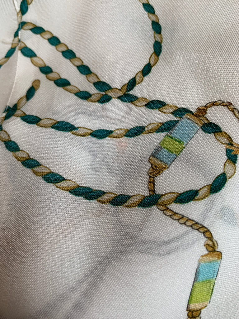 ZARA White Chain Print Tunic | Gently Used |