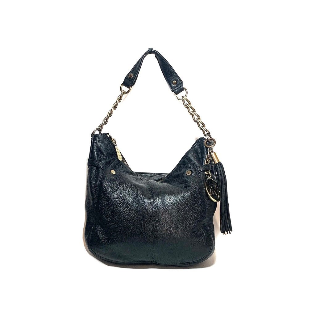 Michael Kors Black Leather Small Shoulder Bag | Pre Loved |
