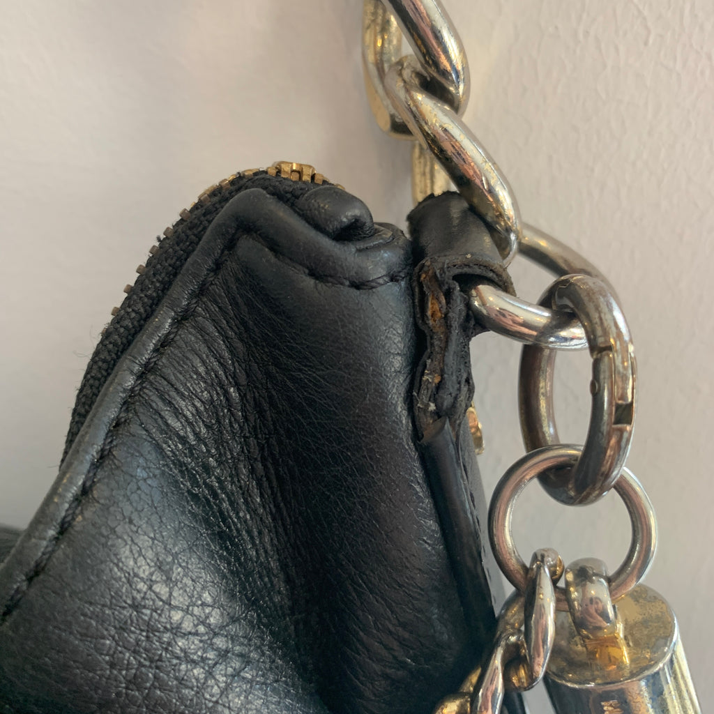 Michael Kors Black Leather Small Shoulder Bag | Pre Loved |