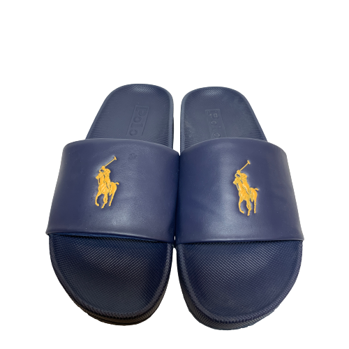 Ralph Lauren Men's Blue 'Cayson' Slides | Like New |
