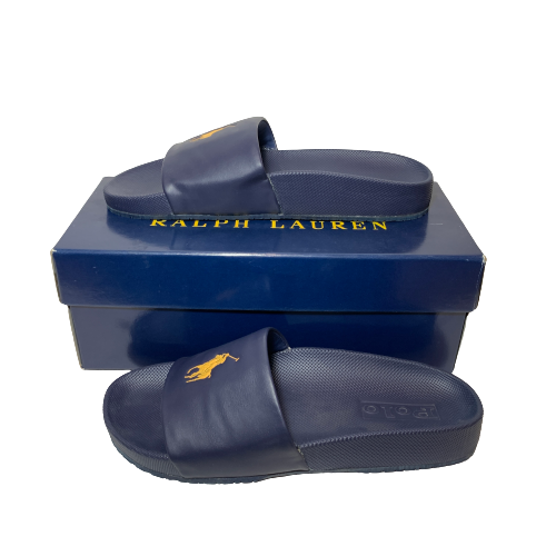 Ralph Lauren Men's Blue 'Cayson' Slides | Like New |