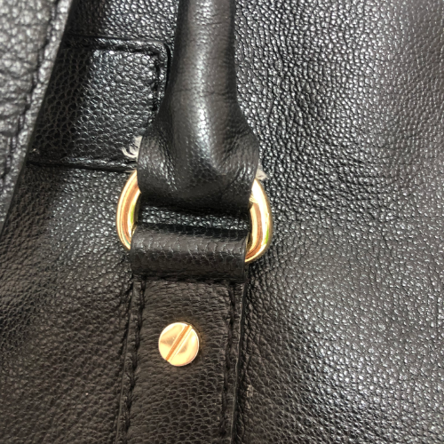 Michael Kors Black Leather Hamilton Lock Satchel | Pre Loved |