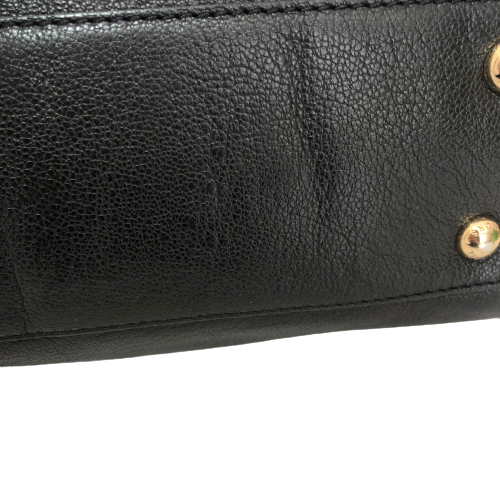 Michael Kors Black Leather Hamilton Lock Satchel | Pre Loved |