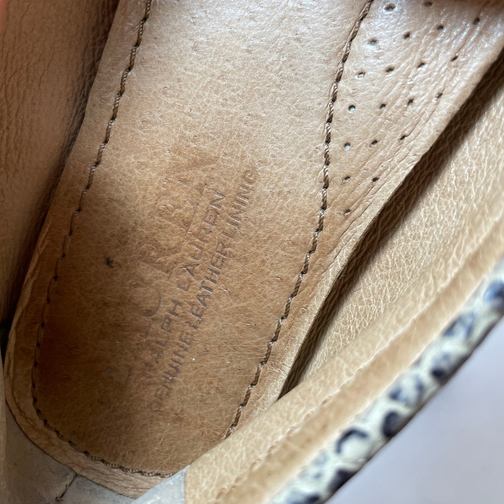 Lauren Ralph Lauren Snakeskin Loafers | Gently Used |