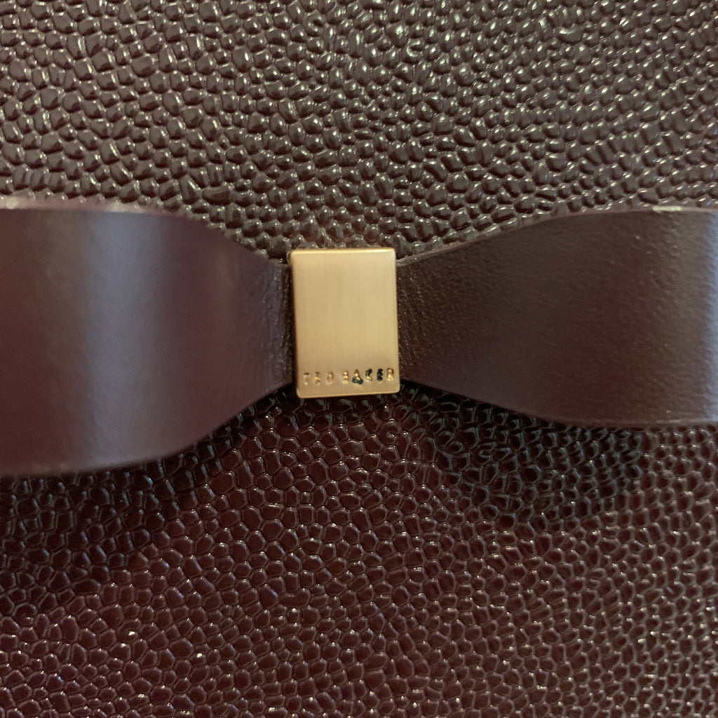 Ted Baker Purple Pebbled Leather Satchel | Pre Loved |