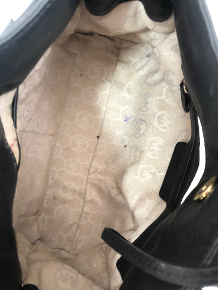 Michael Kors Black Leather Hamilton Lock Satchel | Pre Loved |