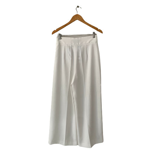 ZARA White Wide-legged Pants | Brand New |
