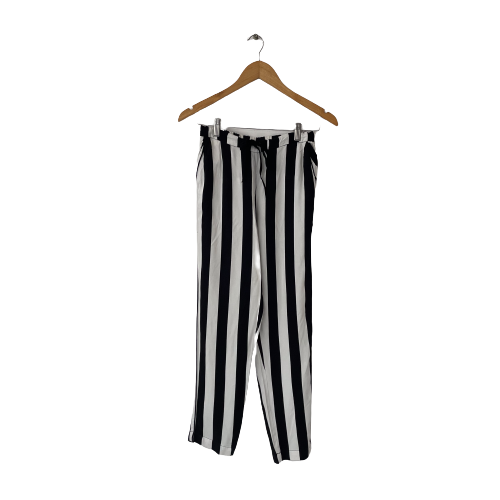 Mango Black & White Striped Pants | Gently Used |