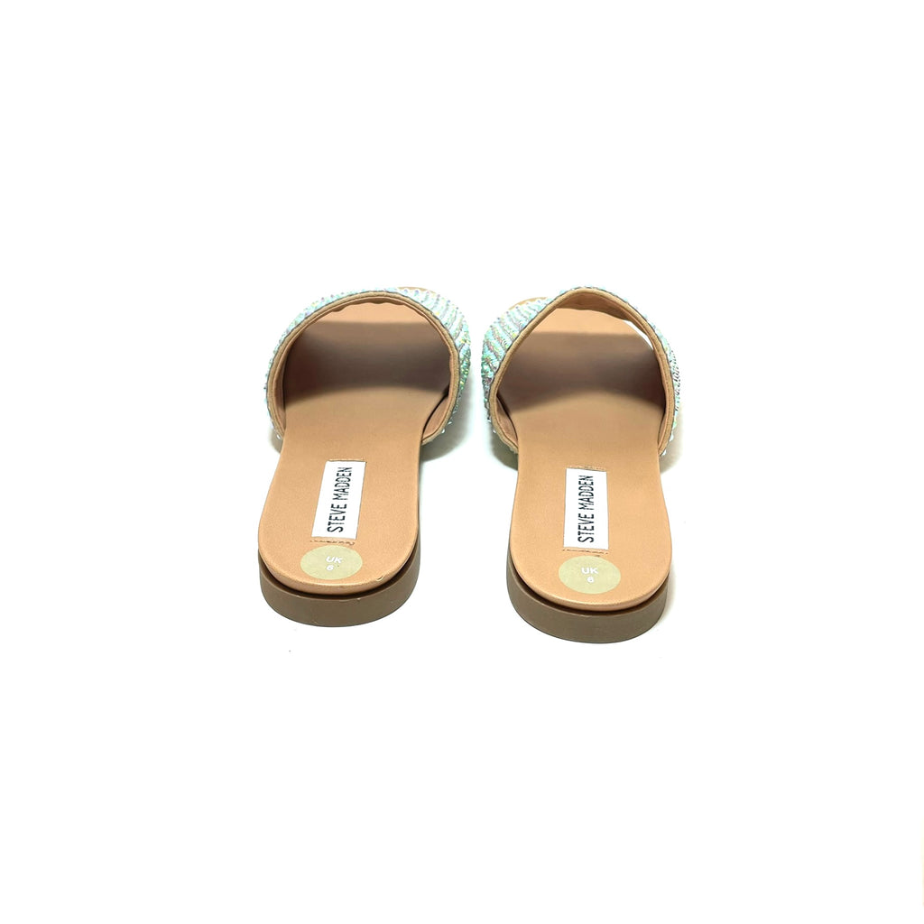 Steve Madden 'Kayan' Rhinestone Slides | Brand New |
