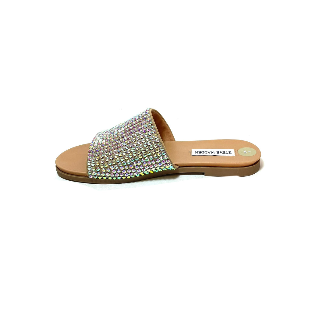 Steve Madden 'Kayan' Rhinestone Slides | Brand New |