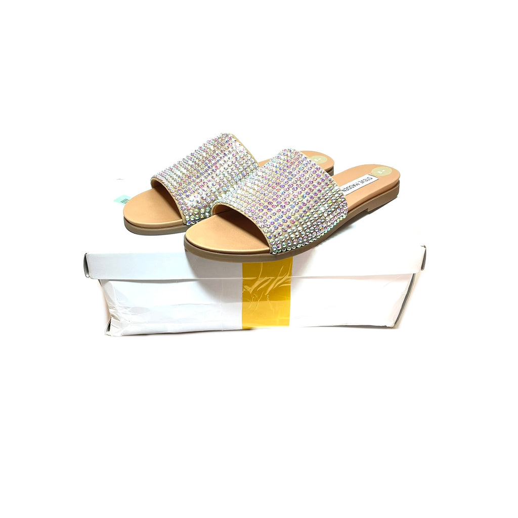 Steve Madden 'Kayan' Rhinestone Slides | Brand New |