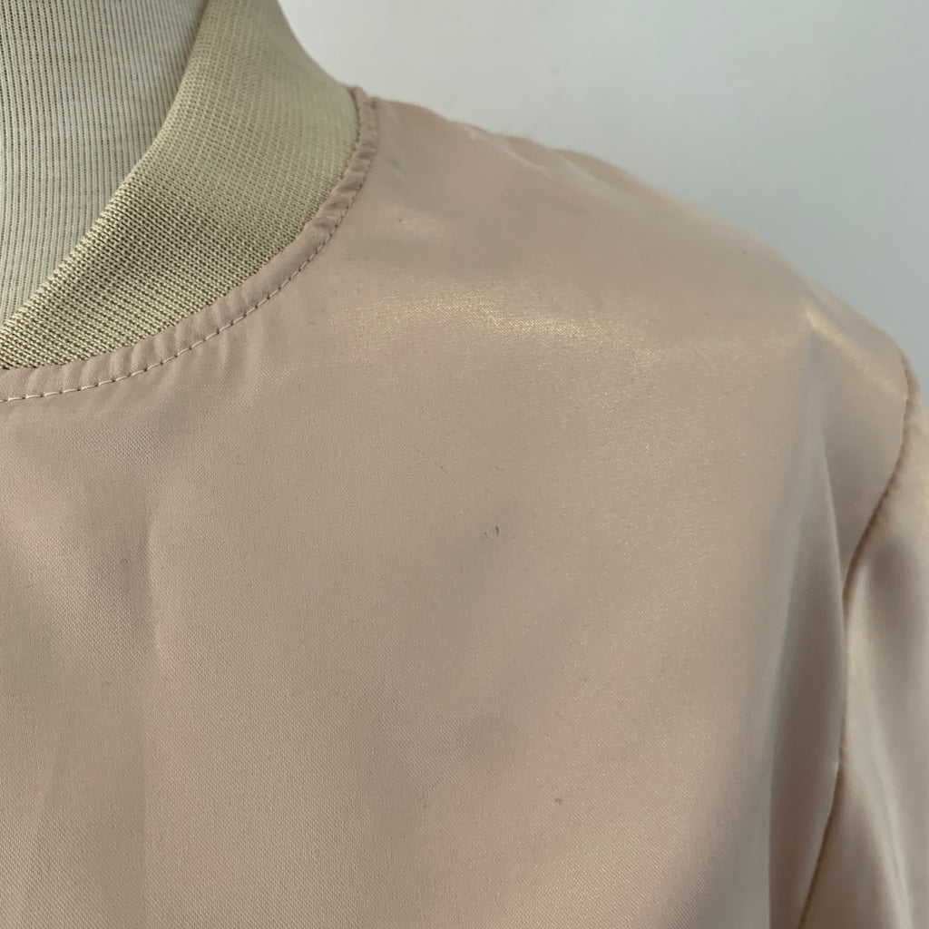 Mantra Beige Satin Bomber Jacket | Brand New |