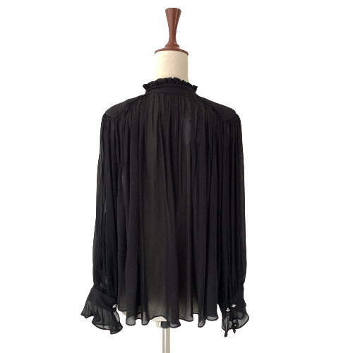 ZARA Black Sheer Blouse  | Brand New |