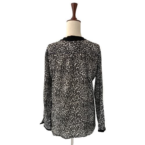 ZARA Black & White Animal Print Top | Gently Used |