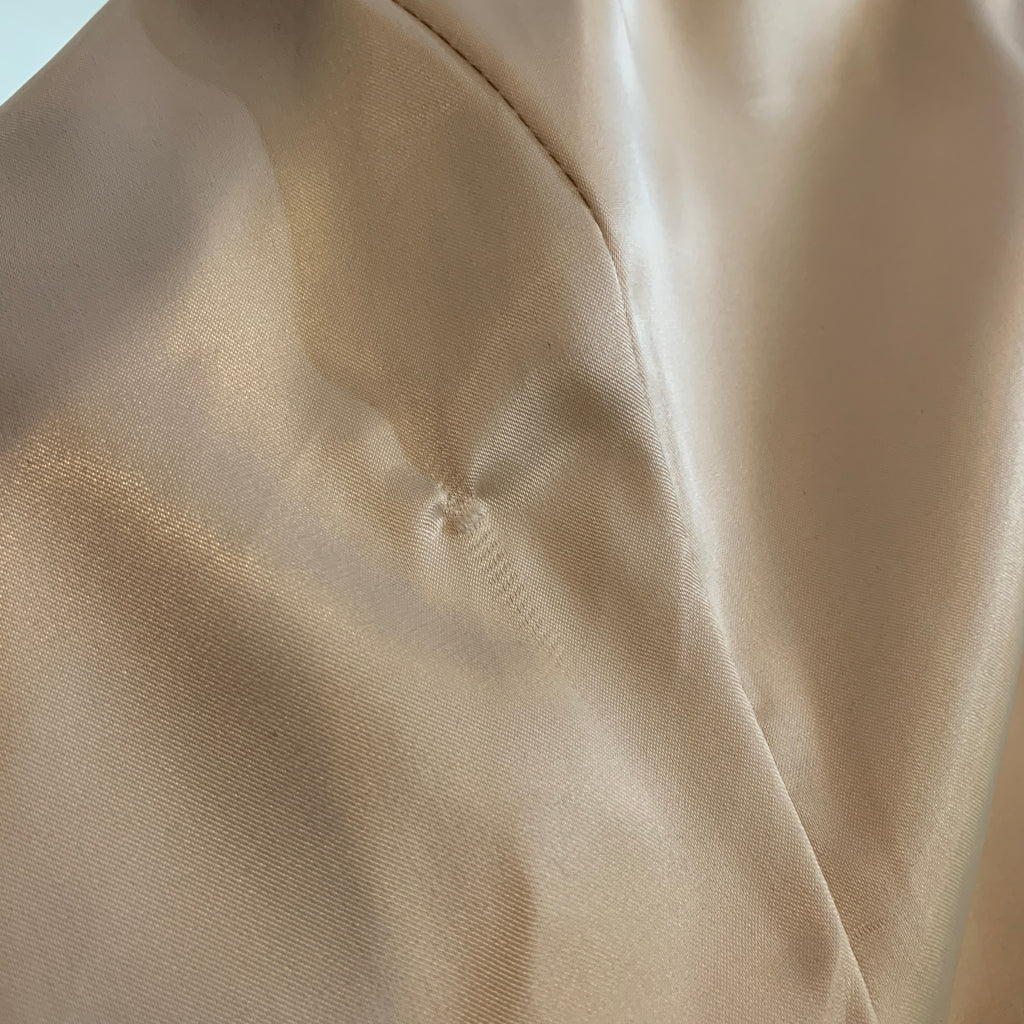 Mantra Beige Satin Bomber Jacket | Brand New |