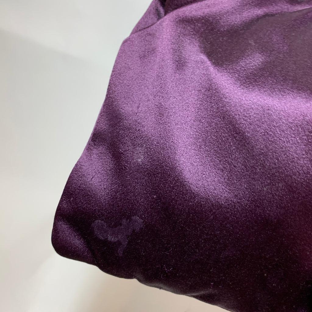 Prada Plum Pleated Satin Clutch | Gently Used |