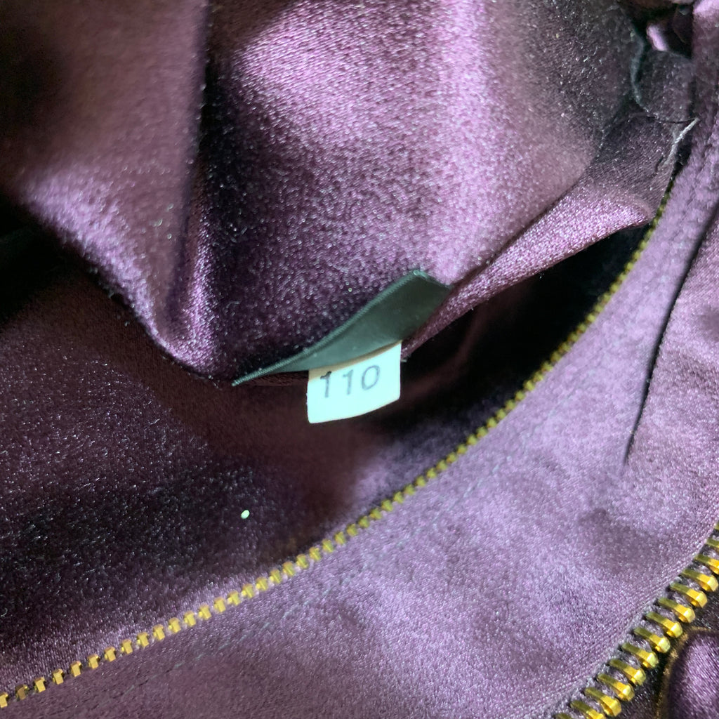 Prada Plum Pleated Satin Clutch | Gently Used |