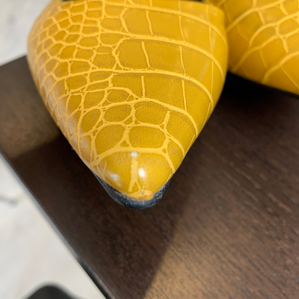 Mango Mustard Pointed Mules | Gently Used |