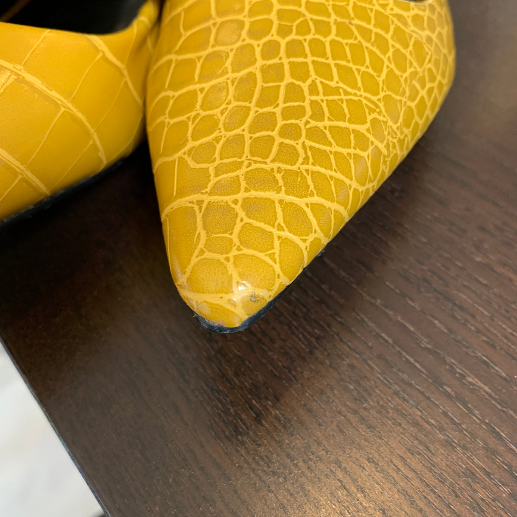 Mango Mustard Pointed Mules | Gently Used |