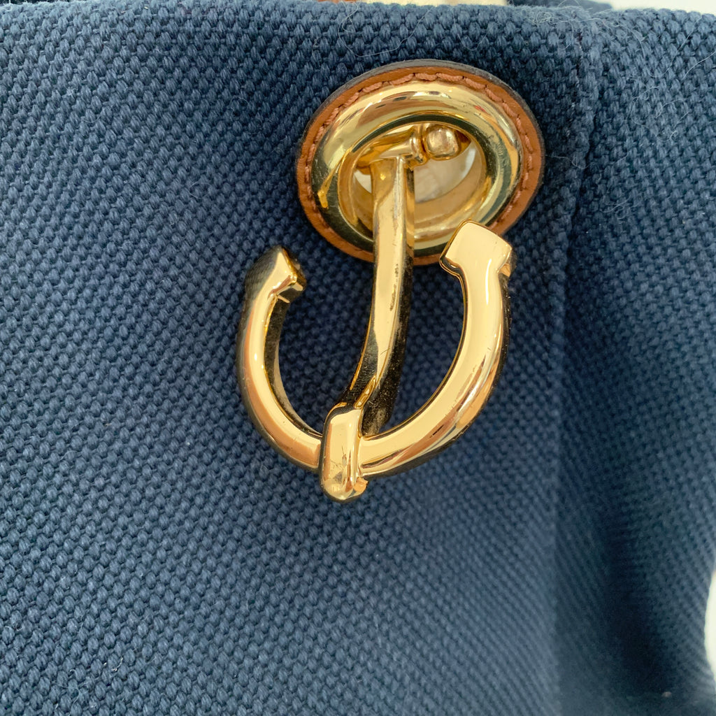 Michael Kors 'Marina' Navy Canvas Tote | Pre Loved |