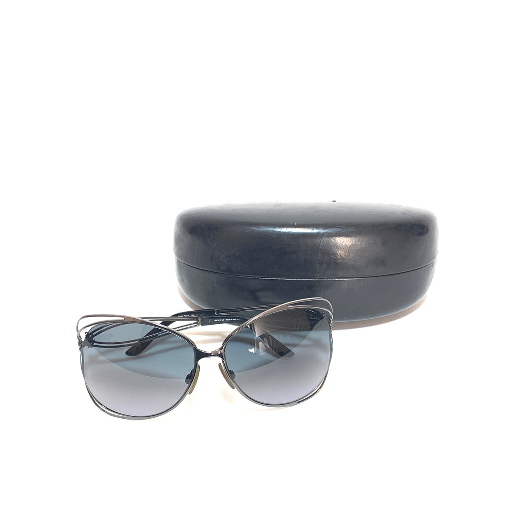 Roberto Cavalli 527S Grey Metal Butterfly Sunglasses | Pre Loved |