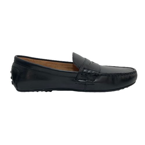 Ralph Lauren Black Leather Men's Loafers | Like New |