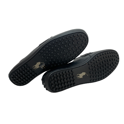 Ralph Lauren Black Leather Men's Loafers | Like New |