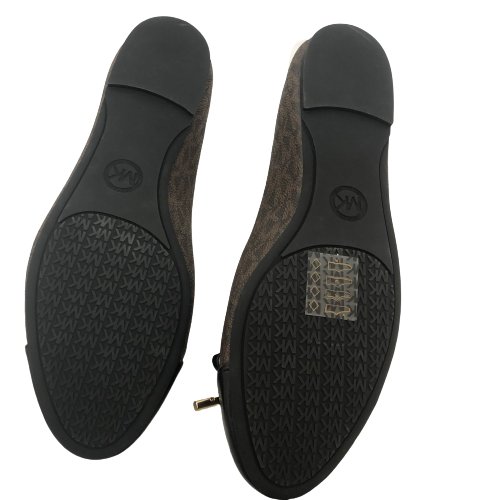 Michael Kors Brown and Black 'Melody' Ballet Flats | Like new |