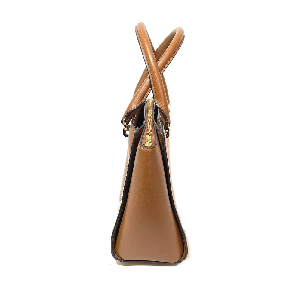 Michael Kors Tan Leather 'Ellis' Gold Studded Tote | Like New |