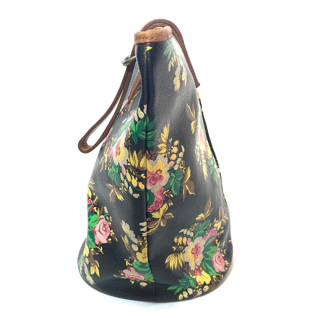 Kenzo Printed Leather Floral Bucket Bag | Pre Loved |