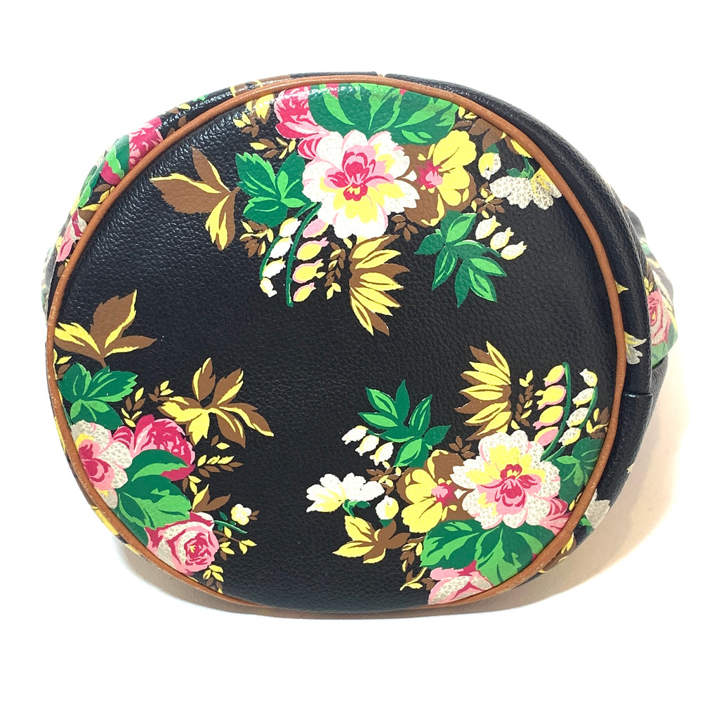 Kenzo Printed Leather Floral Bucket Bag | Pre Loved |