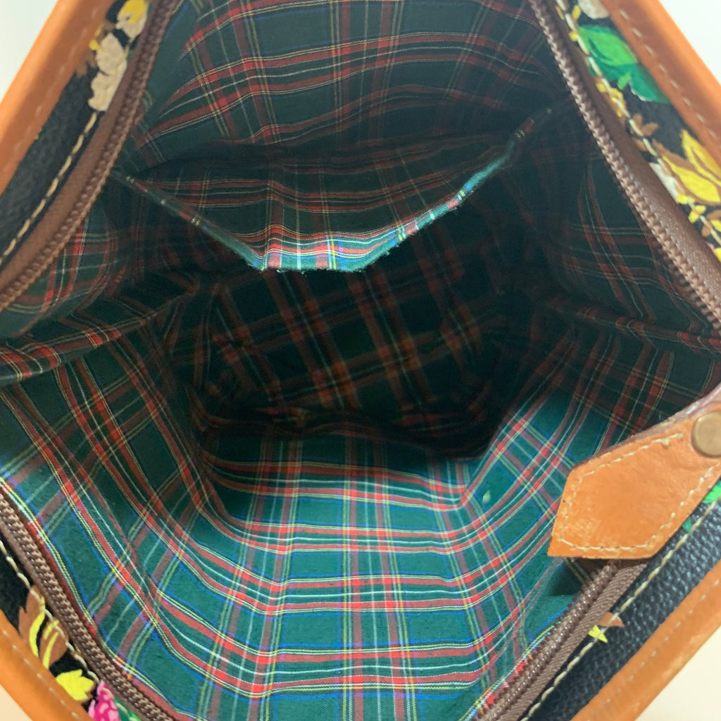 Kenzo Printed Leather Floral Bucket Bag | Pre Loved |