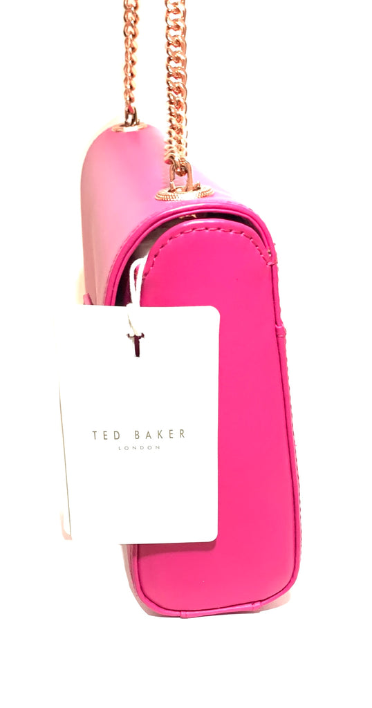 Ted Baker Fuschia Leather Crossbody Bag | Pre Loved |
