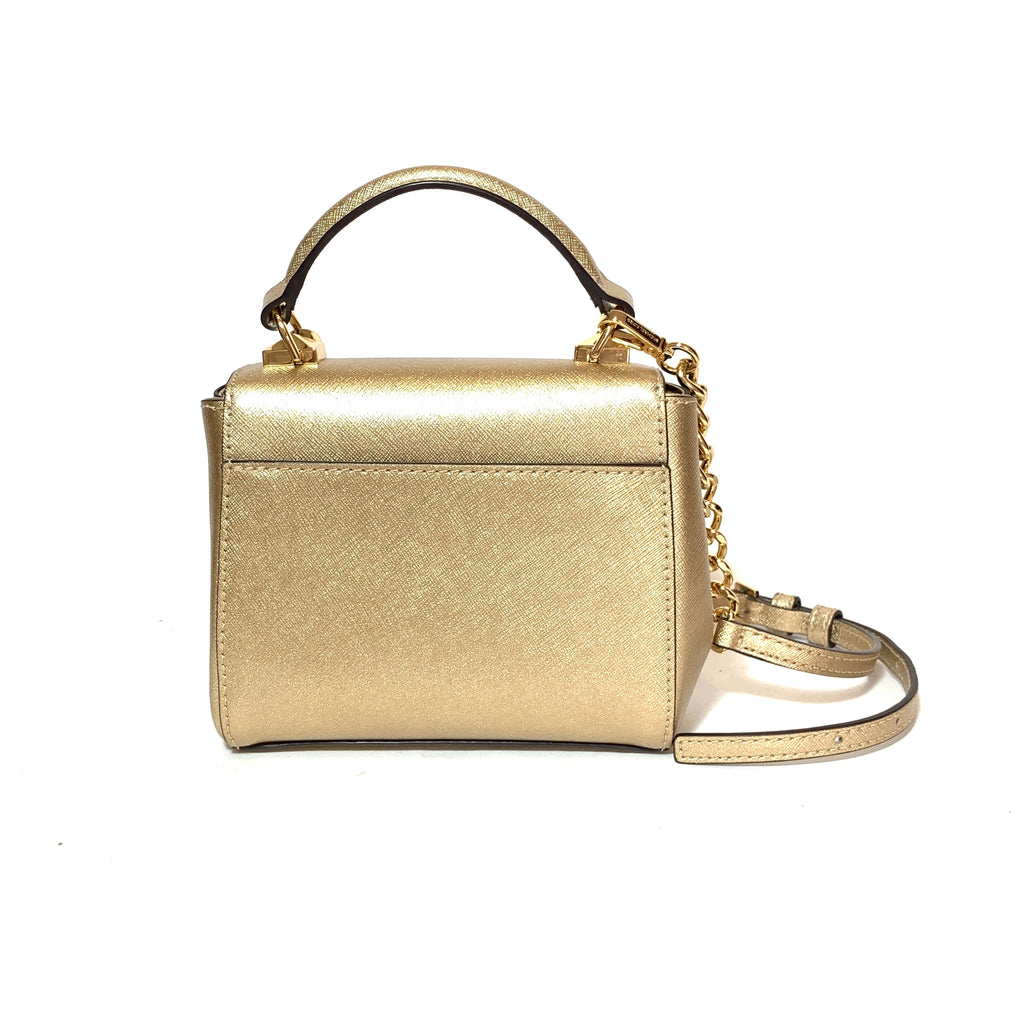Michael Kors Gold 'Dillon' Small Stud Satchel | Gently Used |