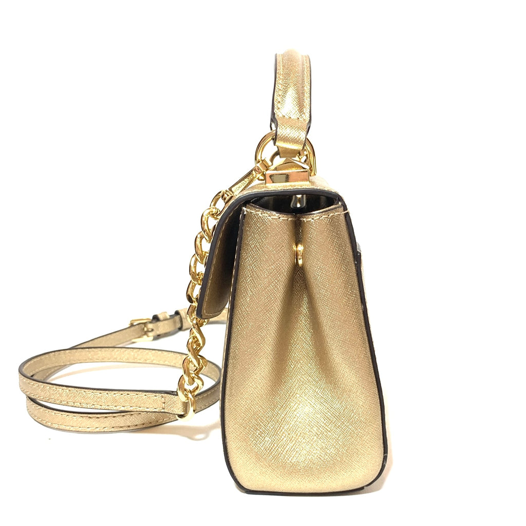 Michael Kors Gold 'Dillon' Small Stud Satchel | Gently Used |