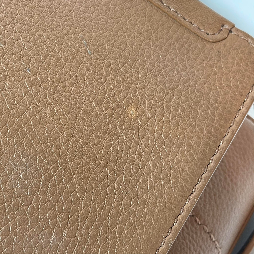 Tory Burch Tan 'Britten' Fold-over Messenger Bag | Pre Loved |