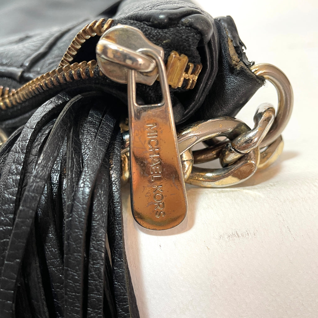 Michael Kors Black Leather Small Shoulder Bag | Pre Loved |