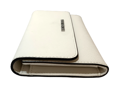 Michael Kors White Leather Jet Set Envelope Wallet | Brand New |